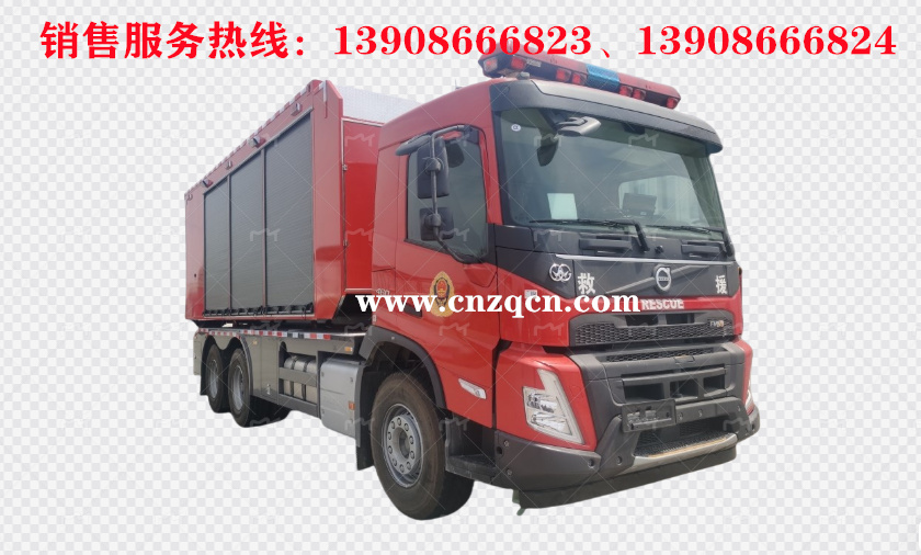 沃尔沃volvo后双桥器材消防车