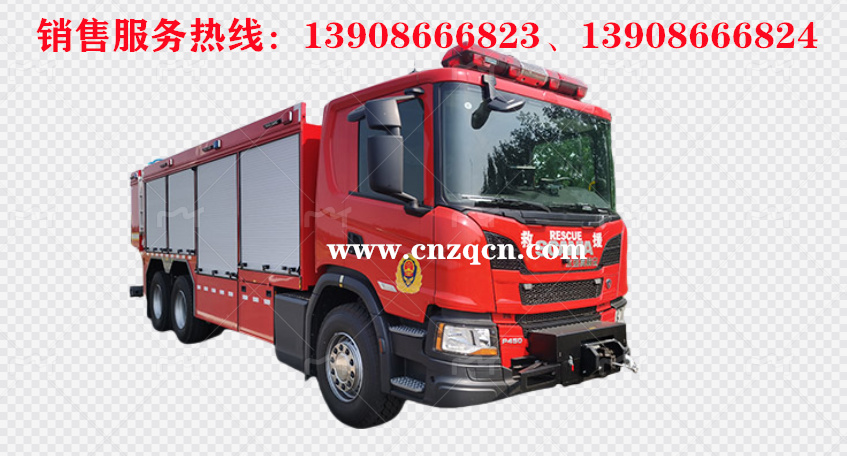 斯堪尼亚scania后双桥器材消防车