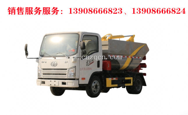 解放虎v后装无泄漏挂桶垃圾车