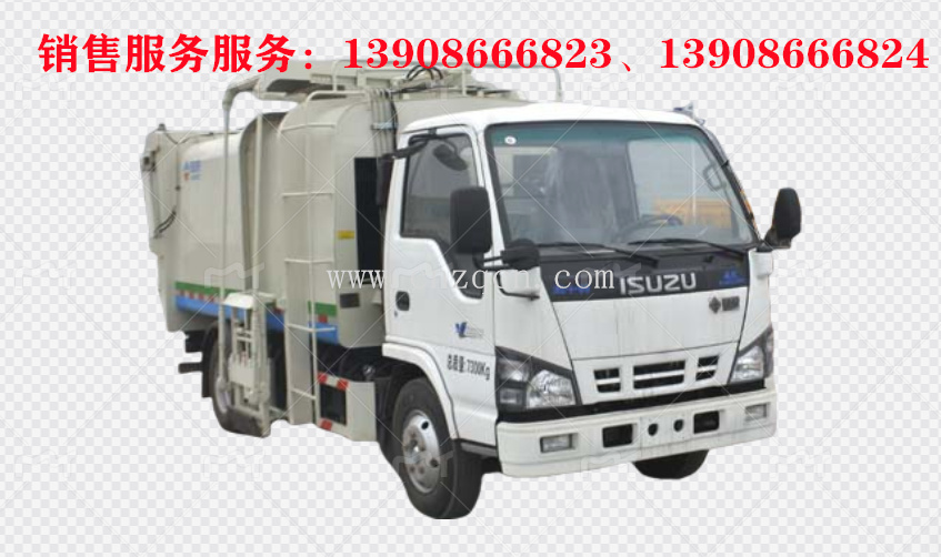 庆铃五十铃侧装挂桶垃圾车