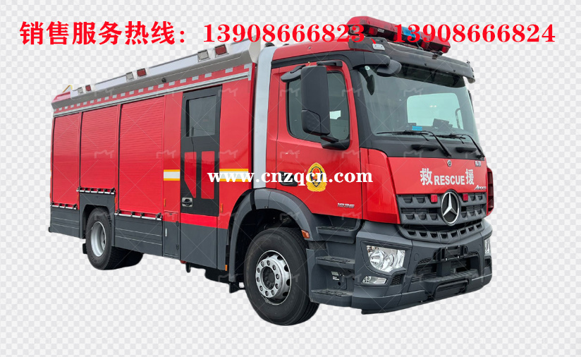 奔驰Arocs 1843E6单桥水罐消防车
