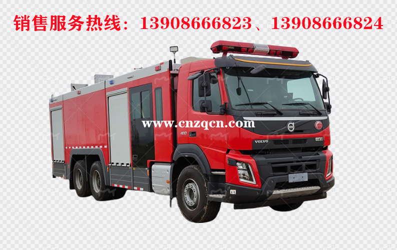 沃尔沃volvo后双桥水罐消防车