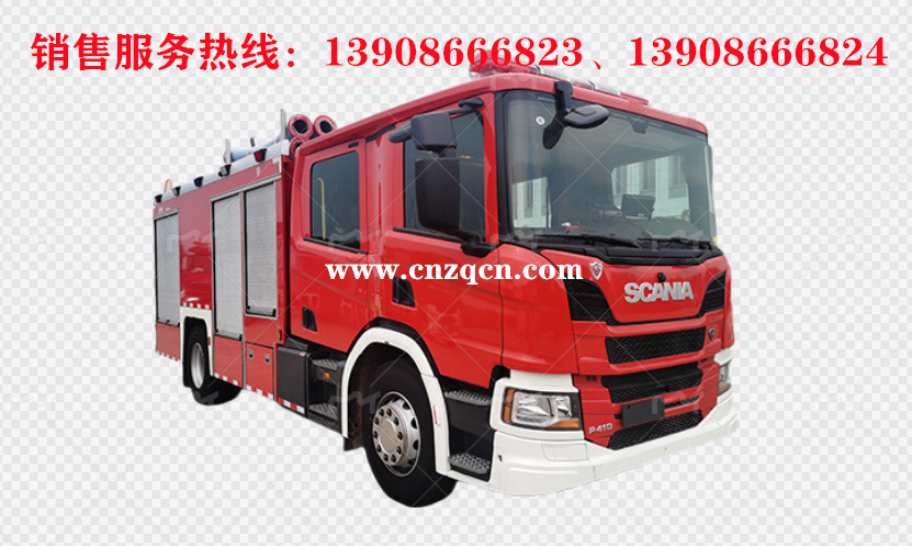斯堪尼亚scania单桥水罐消防车