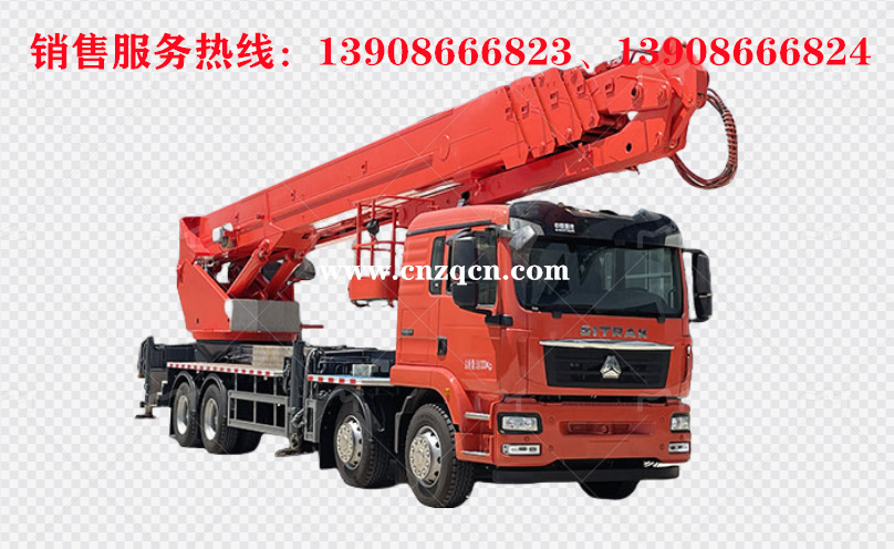 重汽汕德卡前四后八高空作业车