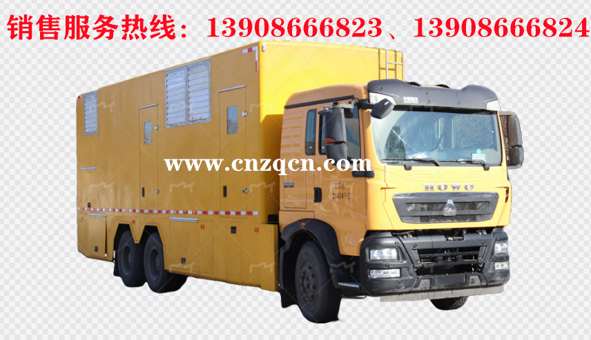 重汽豪沃后双桥电源车