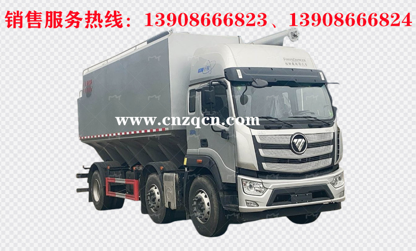 福田欧曼行星小三轴散装饲料运输车