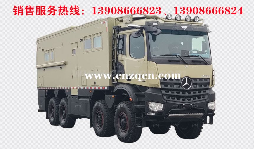 奔驰Arocs前四后八宿营车