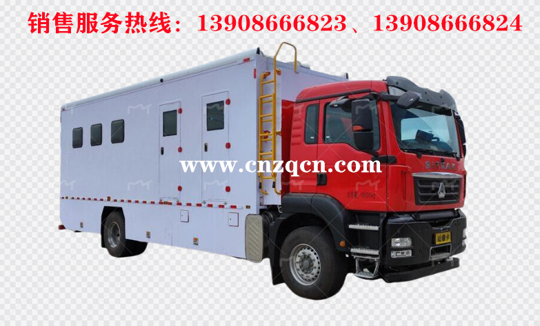 重汽汕德卡单桥淋浴车