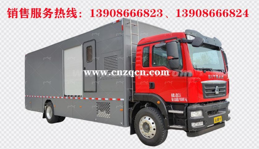 重汽汕德卡单桥净水车